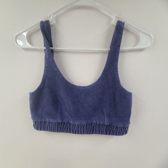 Fabletics Women's Nala Fleece Bra Athletic Scoop Neck Blue Size XS - Picture 6 of 9